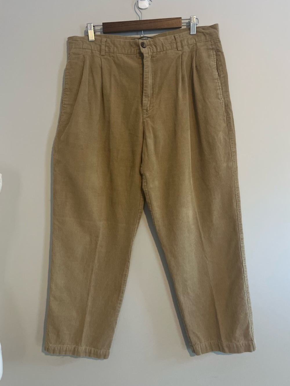 Berle Men's Corduroy Pleated Pants 36x30